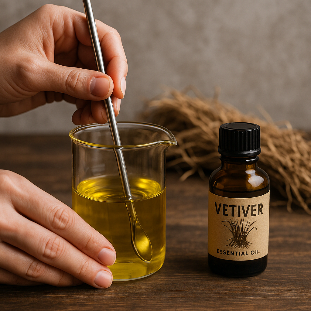 Blending Vetiver Oil